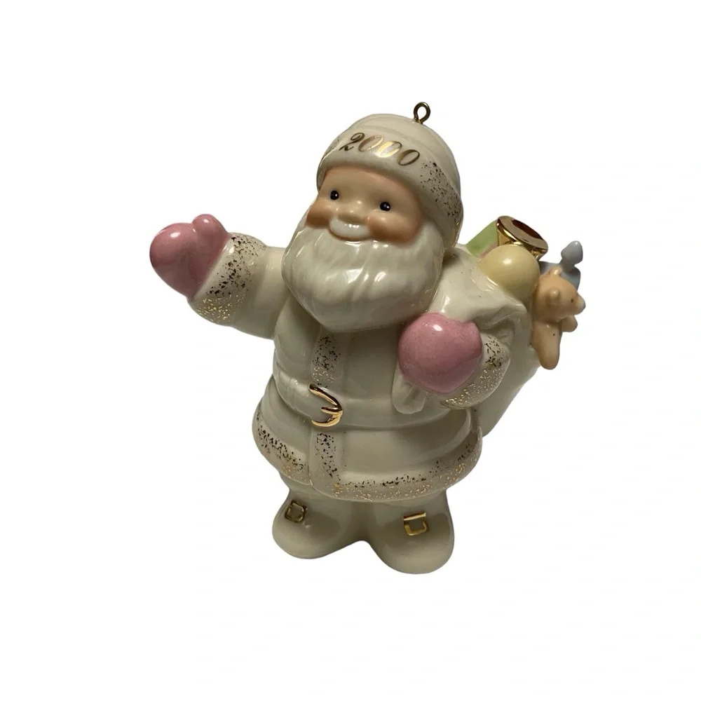 Retired Lenox Porcelain 2000 Santa Special Delivery Vintage Christmas Decoration